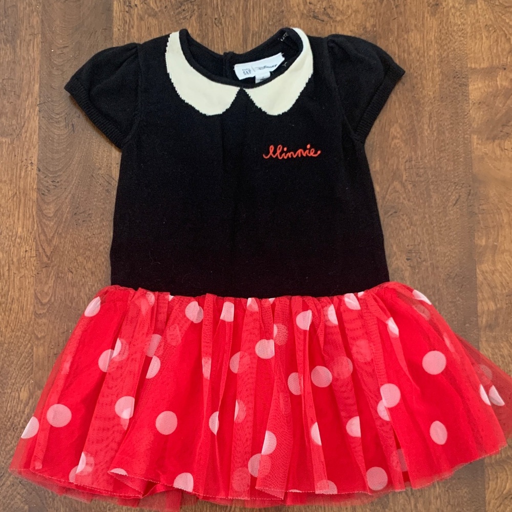 GAP Black and Red Polka Dot Kids Dress